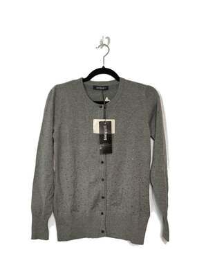 GolleHaug Gray Rhinestone Cardigan Sweater, NWT, European Size 36